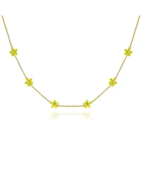 Anna Zuckerman Petit Rosie Yellow Necklace