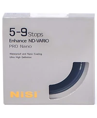 NiSi 40.5mm Nd-vario Pro Nano 5-9 Stops 1.5-2.7 Enhanced Variable Nd Filter