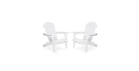 Flynama 36 Inch Solid Cedar Wood Foldable Adirondack Chair Set of 2