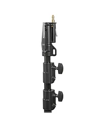 Manfrotto 10.9' Plated Steel Heavy Duty Light Stand with Leveling Leg, Black