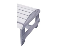 Jiallo White Adirondack Pine Ottoman