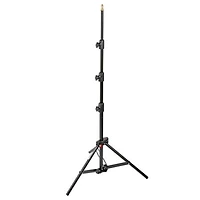 Manfrotto 1051BAC 83" Air Cushioned Aluminum Mini Compact Stand with 4-Sections & 3 Risers, Black