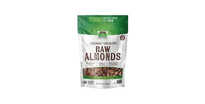 Now Foods Organic Raw Almonds Unsalted ,12 Oz