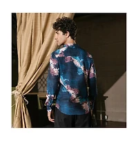 Campus Sutra Men's Abstract Fluid Shirt