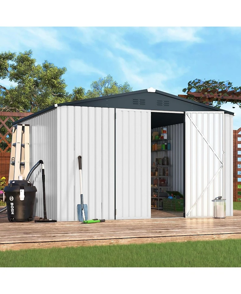 Aecojoy 10'x10' Outdoor Storage Shed