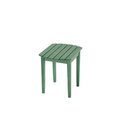 Jiallo Sea Green Solid Wood Side Table