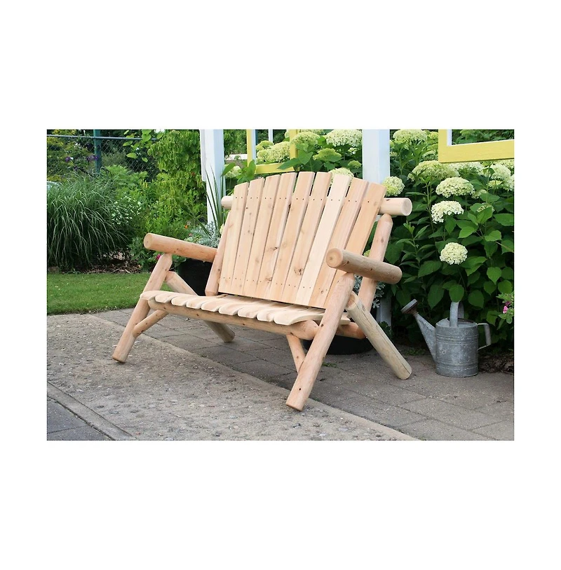 Contoured Comfort Cedar Log 4ft Love Seat
