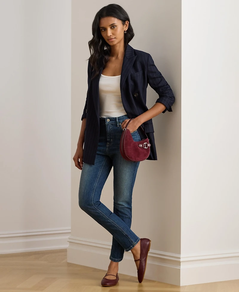 Lauren Ralph Women's High-Rise Straight Ankle Jeans