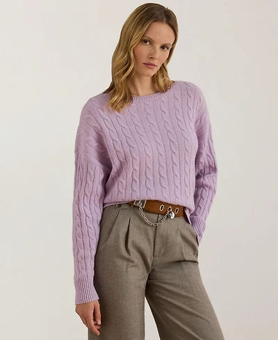 Lauren Ralph Women's Cable-Knit Sweater