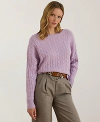 Lauren Ralph Women's Cable-Knit Sweater