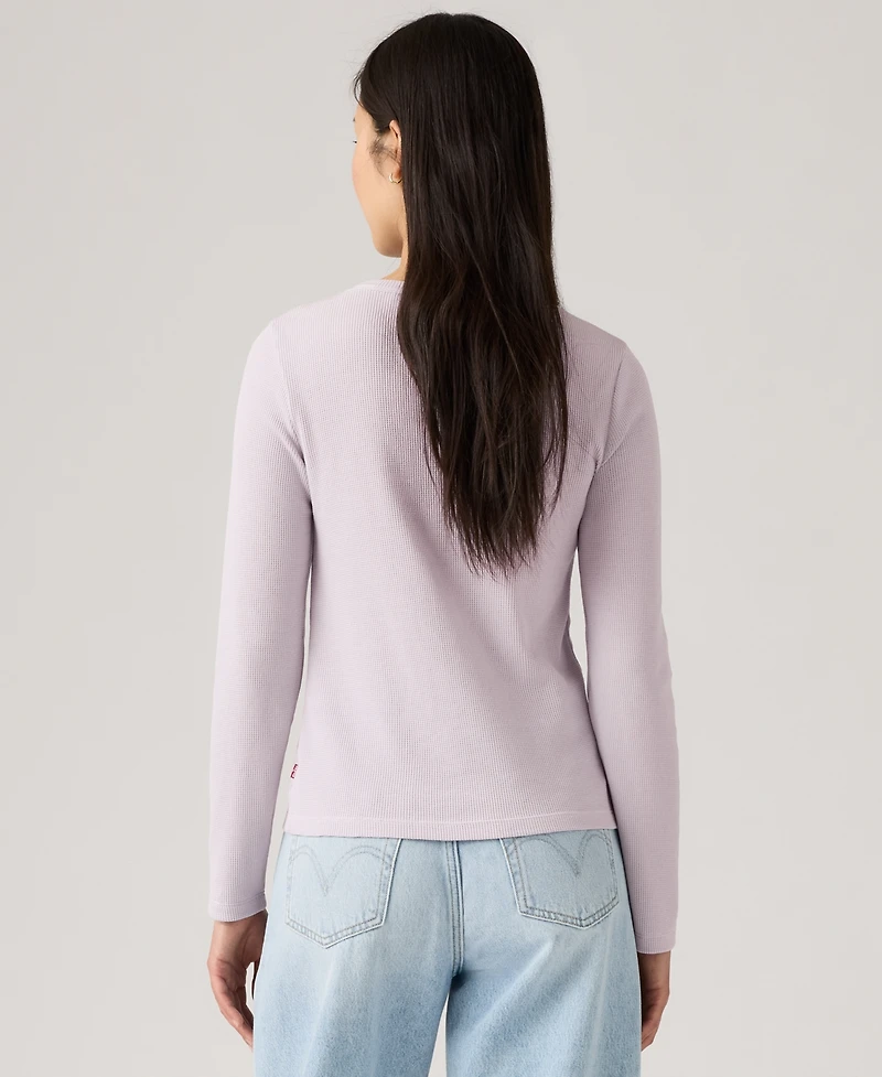 Levi's Women's Dana Henley Long Sleeve Top