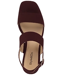 Style & Co Women's Ardenn Double-Strap Wedge Sandals, Created for Macy's