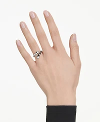 Swarovski Sublima White Ruthenium Plated Open Ring