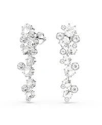 Swarovski Constella Rhodium Plated Drop Earrings