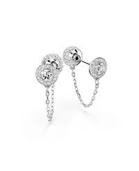 Swarovski Una Angelic Rhodium Plated Drop Earrings