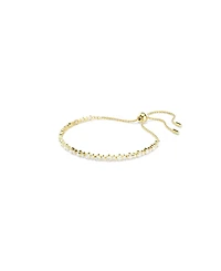 Swaroski Matrix Gold-Tone Plated Tennis Bracelet