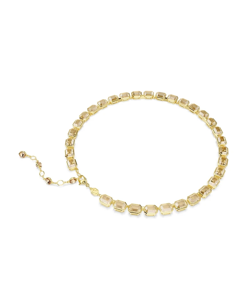 Swarovski Millenia Gold-Tone Plated Tennis Necklace