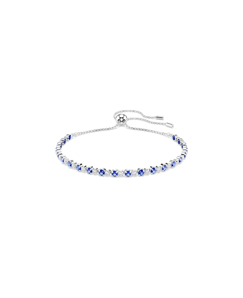 Swaroski Matrix Rhodium Plated Tennis Bracelet