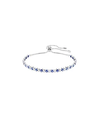 Swaroski Matrix Rhodium Plated Tennis Bracelet