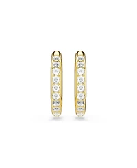 Swarovski Dextera Rhodium Plated Hoop Earrings