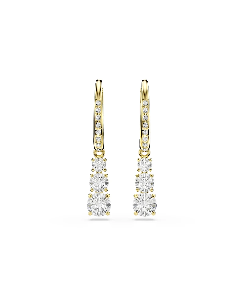 Swarovski Stilla Attract Gold-Tone Plated Hoop Earrings