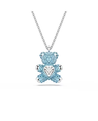 Swarovski Teddy Rhodium Plated Pendant Necklace