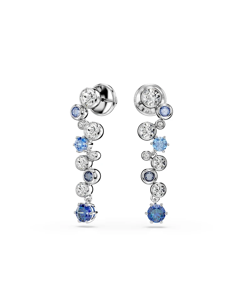 Swarovski Constella Rhodium Plated Drop Earrings