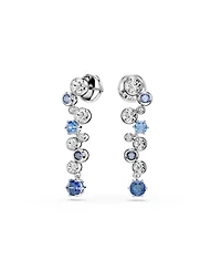 Swarovski Constella Rhodium Plated Drop Earrings