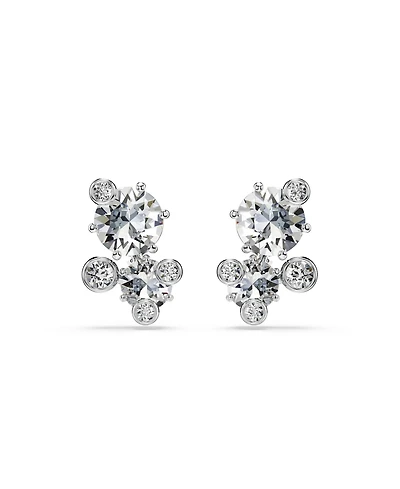 Swarovski Constella Rhodium Plated Stud Earrings