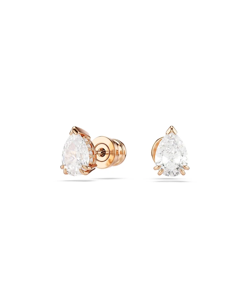 Swarovski Stilla Rose Gold-Tone Plated Stud Earrings
