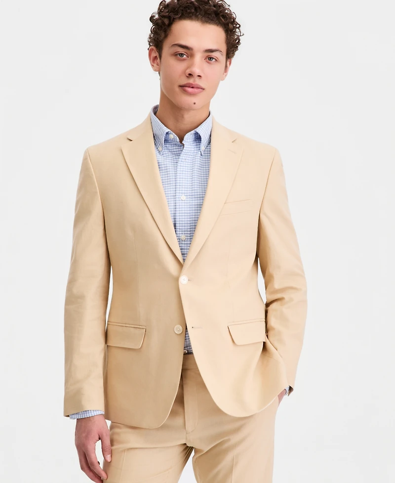 Tommy Hilfiger Men's Modern-Fit Linen Blend Blazer