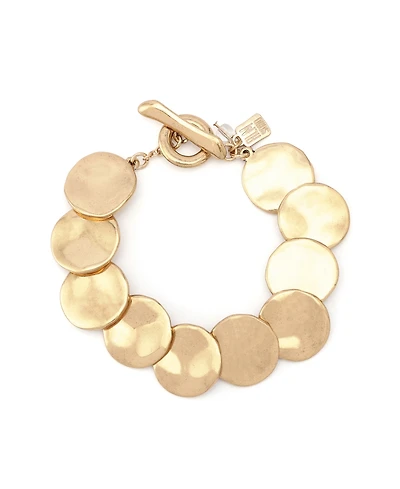 Robert Lee Morris Soho Gold Heirloom Charms Disc Bracelet