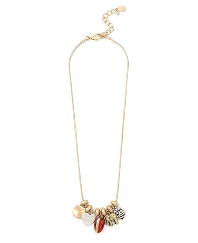 Robert Lee Morris Soho Gold Heirloom Charms Bib Necklace - Multi