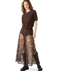 Steve Madden Women's Gisela Pull-On Maxi Skirt