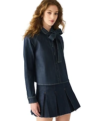 Steve Madden Women's Long Sleeve Bow Tie Shirt