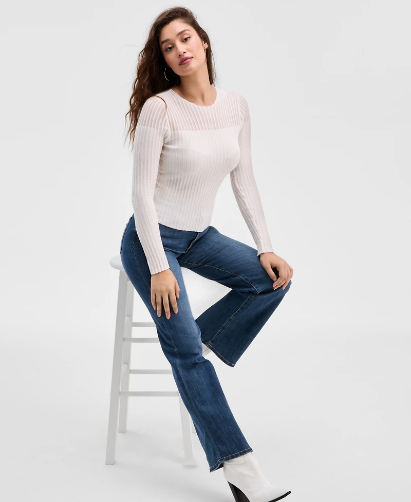 Guess Women's Rowena Ribbed Chenille Sweater