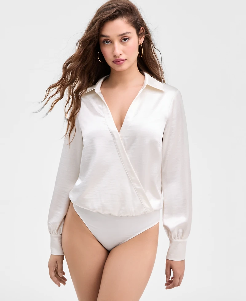 Guess Women's Leah Satin Bodysuit