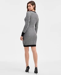 Guess Women's Josie Ribbed V-Neck Cardigan Dress