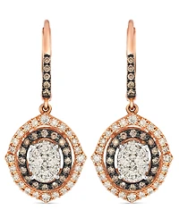 Le Vian Nude and Chocolate Drop Earrings (0.26 ct. t.w.) in 14K Two-Tone Gold