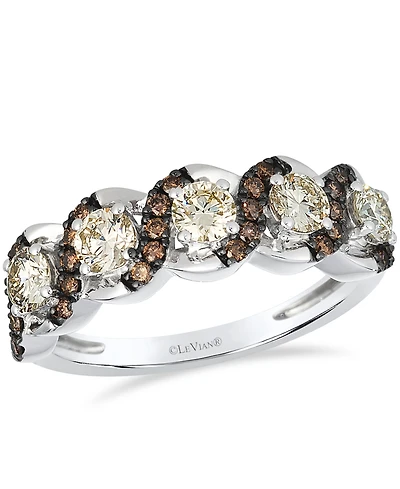 Le Vian Nude Diamond (0.78 ct. t.w.) and Chocolate Diamond ( 0.22 ct. t.w.) Ring in 14K Vanilla Gold