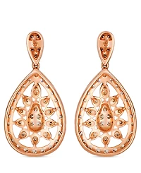 Le Vian Nude Diamond (0.96 ct. t.w.) and Chocolate Diamond ( 0.44 ct. t.w.) Earrings in 14K Strawberry Gold
