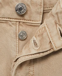 Mango Women's Frayed Hem Denim Shorts