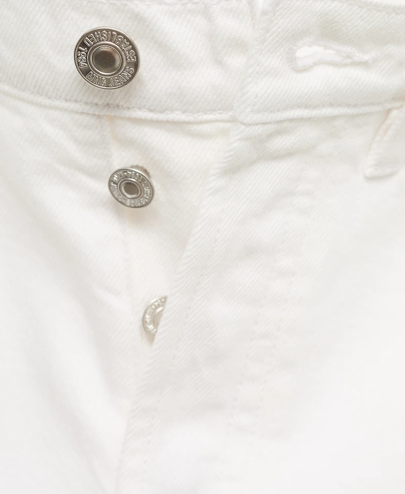 Mango Women's Frayed Hem Denim Shorts