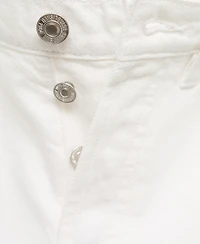 Mango Women's Frayed Hem Denim Shorts