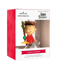 Hallmark Peanuts Charlie Brown Kneeling Christmas Tree Ornament