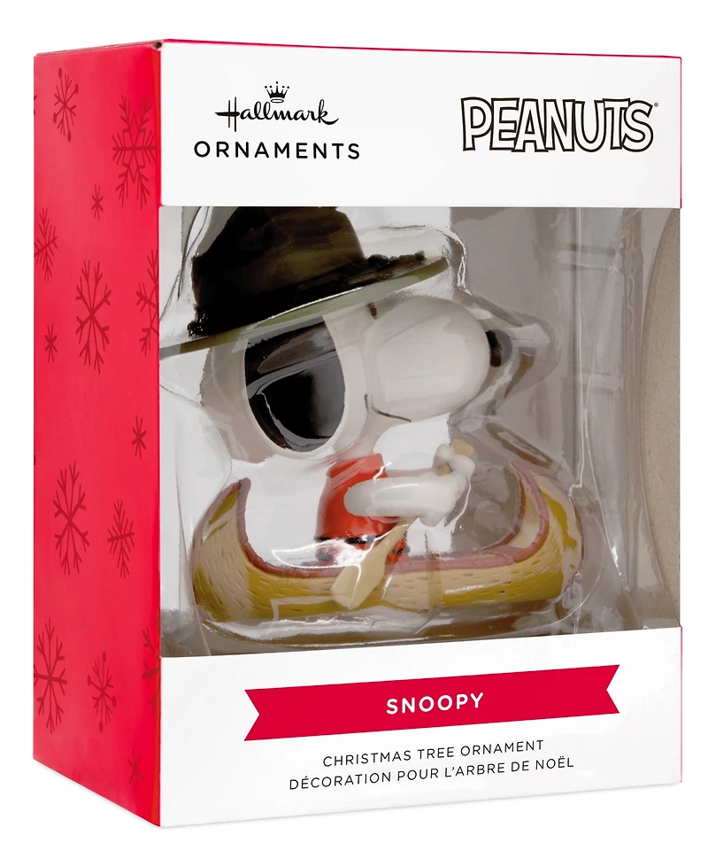 Hallmark Christmas Ornament Peanuts Snoopy in Canoe