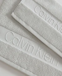Calvin Klein Iconic Cotton Jacquard Hand Towel, 30" x 16"
