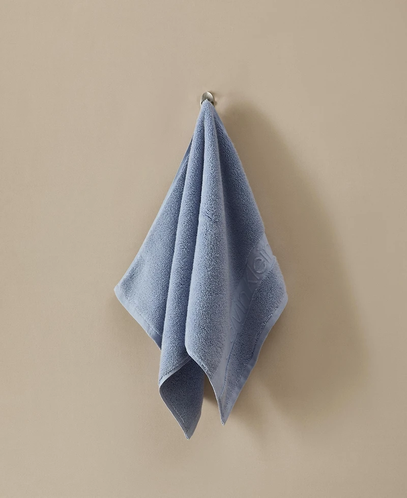 Calvin Klein Iconic Cotton Jacquard Hand Towel, 30" x 16"
