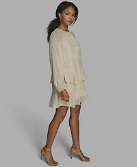 Bcbg Women's Long Sleeve Shift Dress