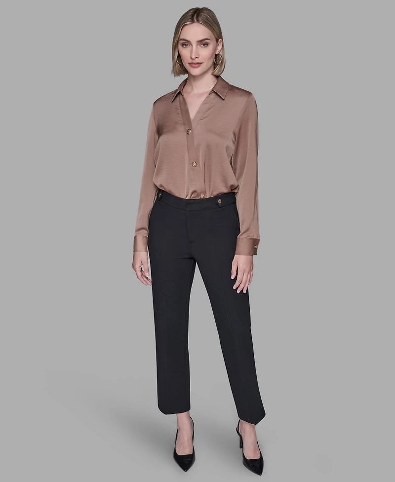 Karl Lagerfeld Paris Women's Ankle-Length Suit Pants